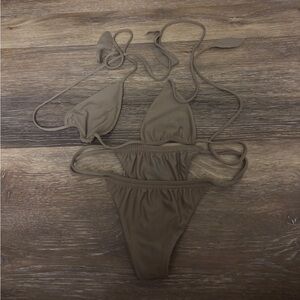 Benoa light brown 2 piece bikini set